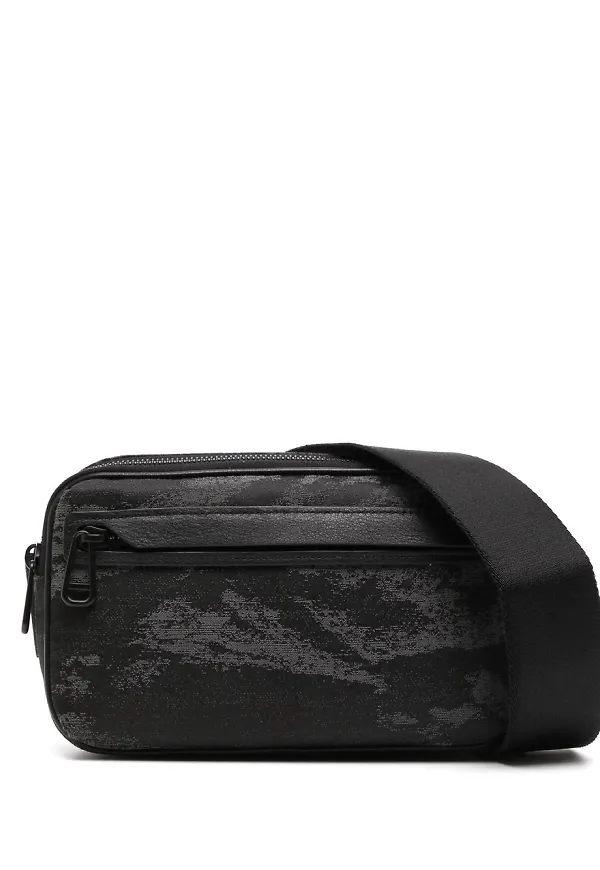 Mulberry Rocky axelväska i jacquard - Svart