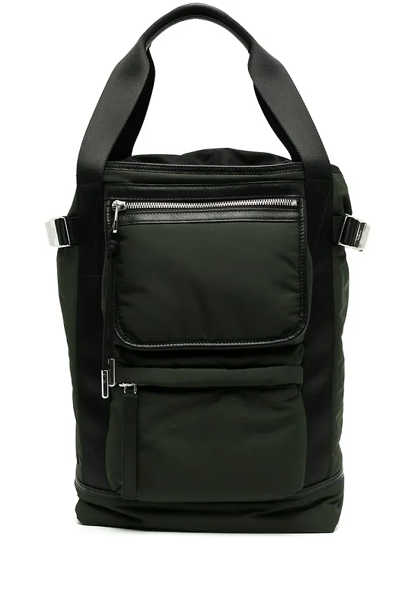 Mulberry ryggsäck med panel - Grön