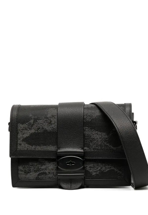 Mulberry Utility Postmans axelremsväska - Svart