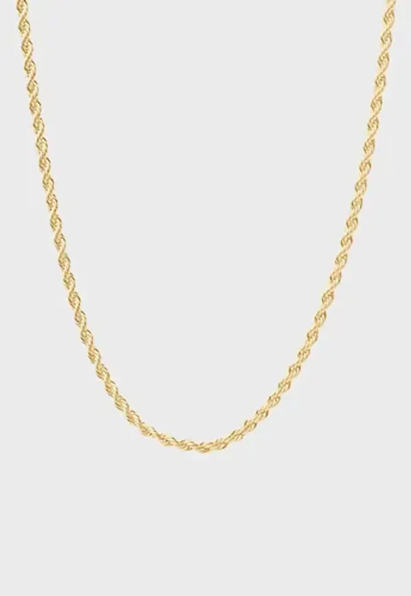Muli Collection - Guld - Thin Rope Chain Necklace