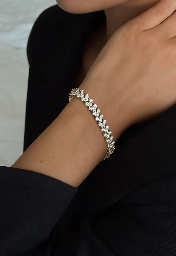 Muli Collection - Guld - Evoke Tennis Bracelet