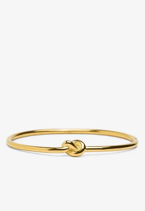 Muli Collection - Guld - Knot Bangle Bracelet