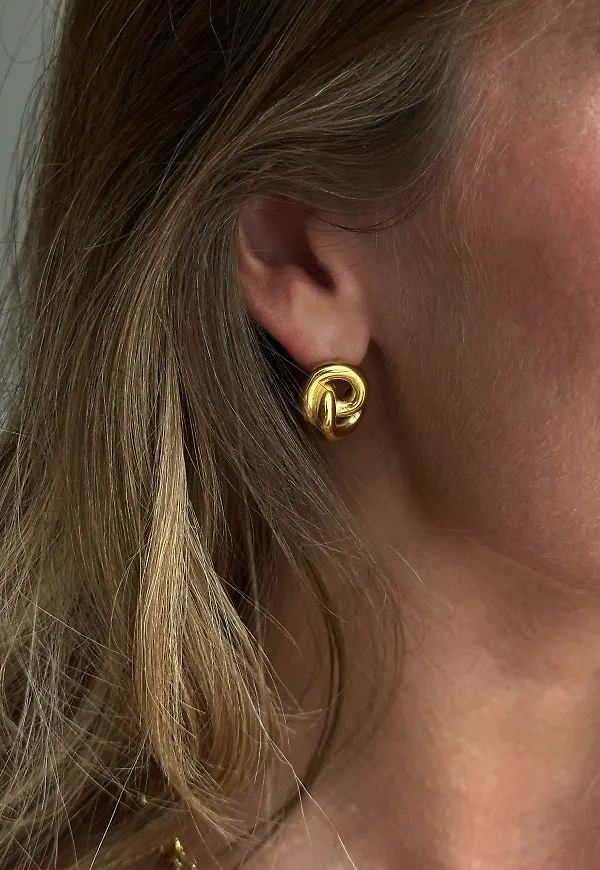 Muli Collection - Guld - Knot Earrings