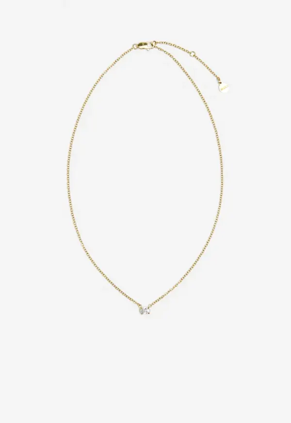 Muli Collection - Guld - Oval Cut Necklace