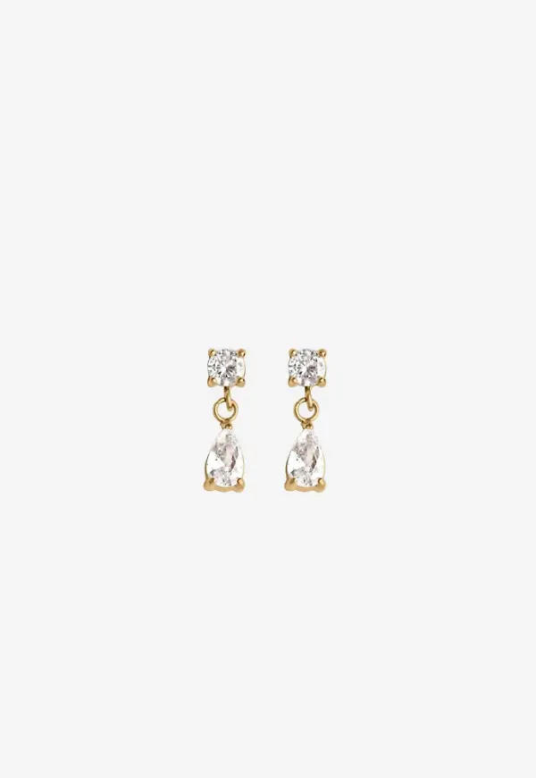 Muli Collection - Guld - Pear Stud