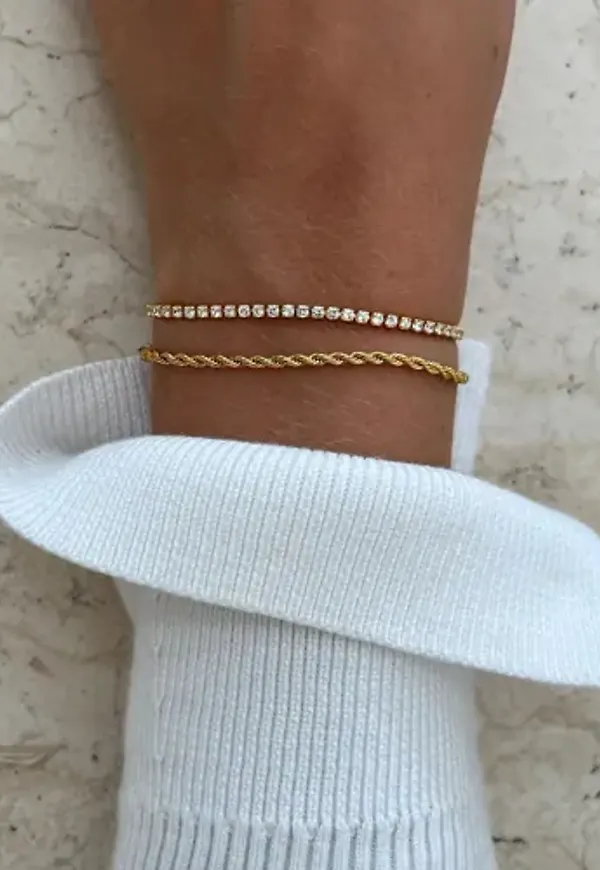 Muli Collection - Guld - Rope Chain Bracelet