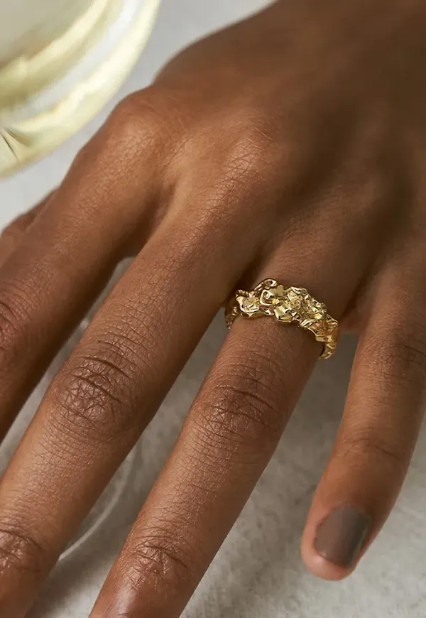 Muli Collection - Guld - Structured Ring