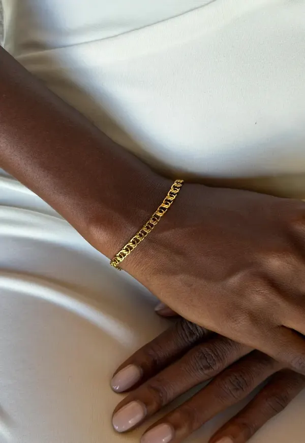 Muli Collection - Guld - Thin Bismarck Bracelet