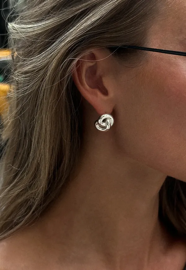 Muli Collection - Silver - Knot Earrings