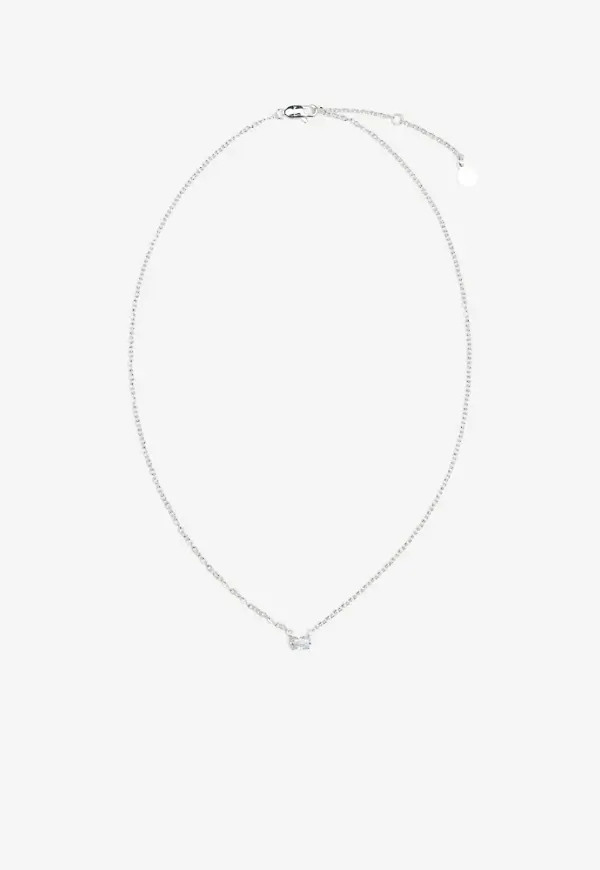 Muli Collection - Silver - Oval Cut Necklace
