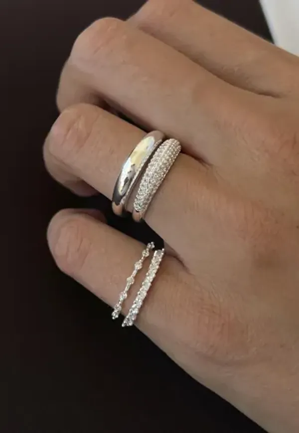 Muli Collection - Silver - Thin Dome Ring