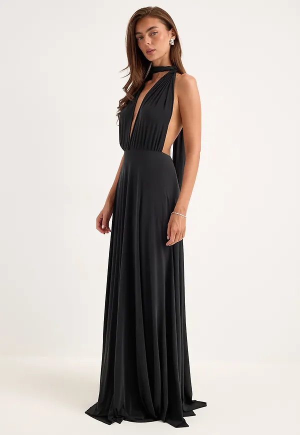 Multi Tie Maxi Dress
