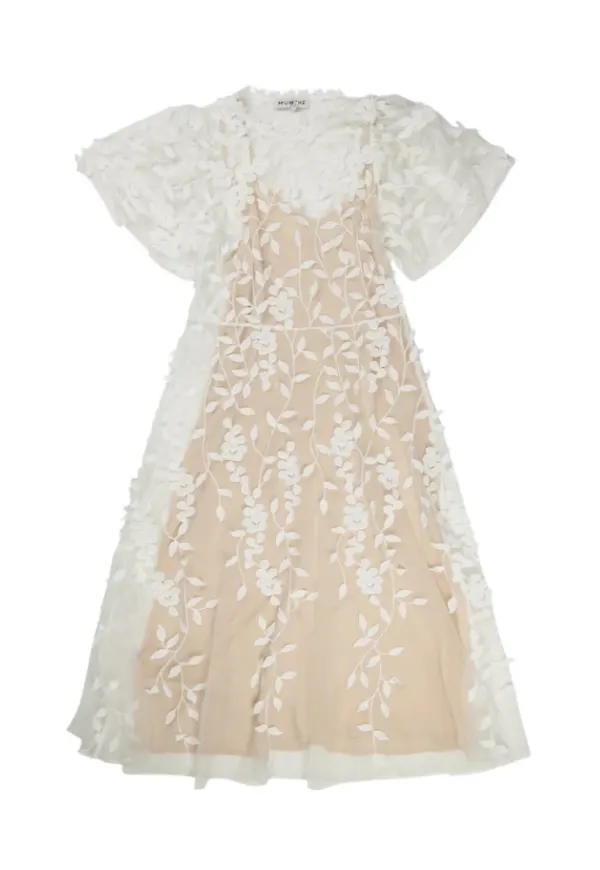 Munthe Midi Dresses Vit, Dam