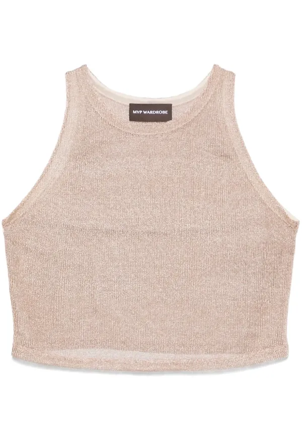mvp wardrobe linne i lurex - Brun