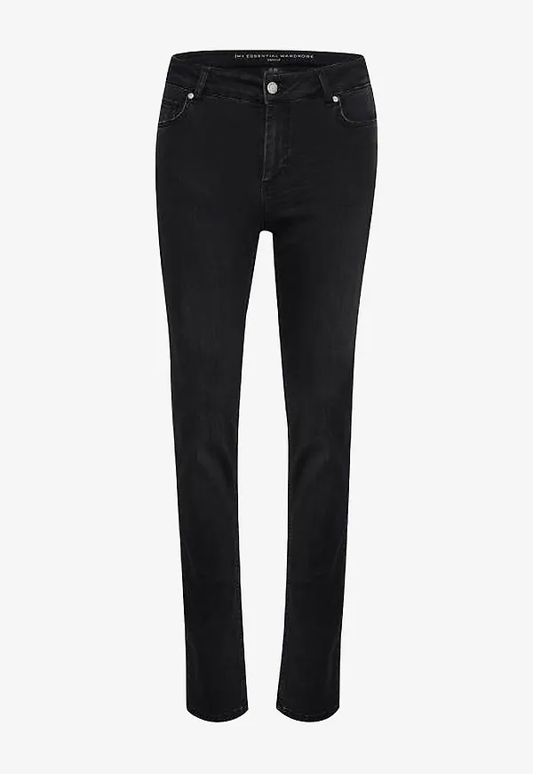 My Essential Wardrobe - Jeans 33 The Celina 100 High Straight Y - Svart