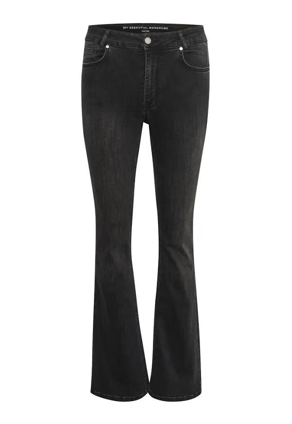 My Essential Wardrobe Boot-cut Jeans Svart, Dam