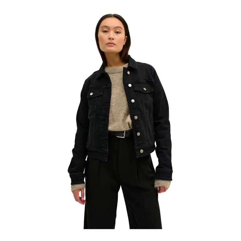 My Essential Wardrobe Denim Jackets Svart, Dam