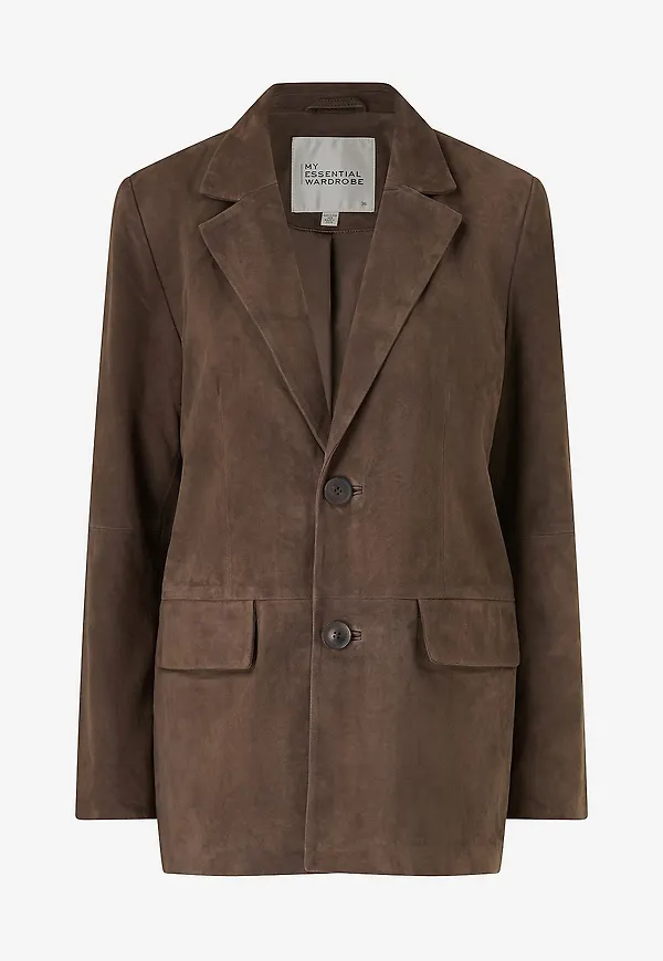 My Essential Wardrobe - Kavaj Taramw Suede - Brun