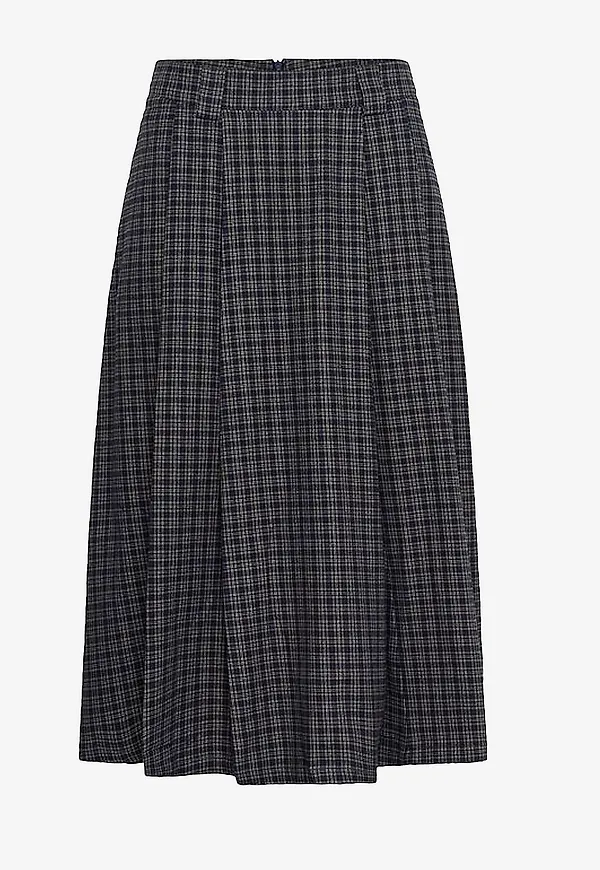 My Essential Wardrobe - Kjol mwLennie Check - Blå