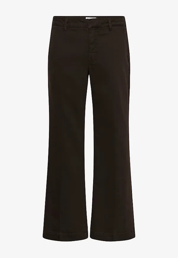 My Essential Wardrobe - Kostymbyxor Pant Wide MWLara 149 - Brun