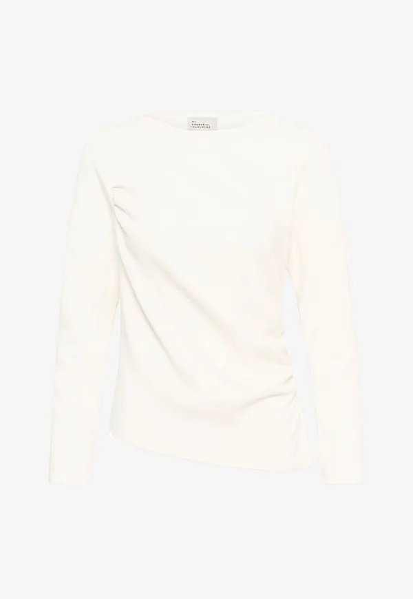 My Essential Wardrobe - Långärmad topp MWHelle Asymmetric Blouse - Vit