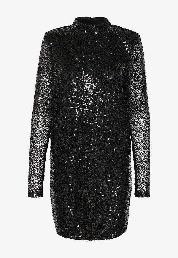My Essential Wardrobe - Paljettklänning FallonMW Dress - Svart