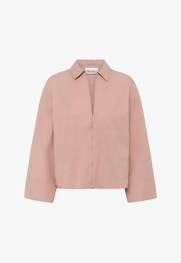 My Essential Wardrobe - Skjorta mwSunna Boxy Short Shirt - Rosa