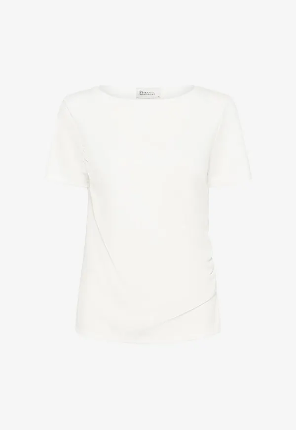 My Essential Wardrobe - T-shirt Mwhelle Asymmetric - Vit