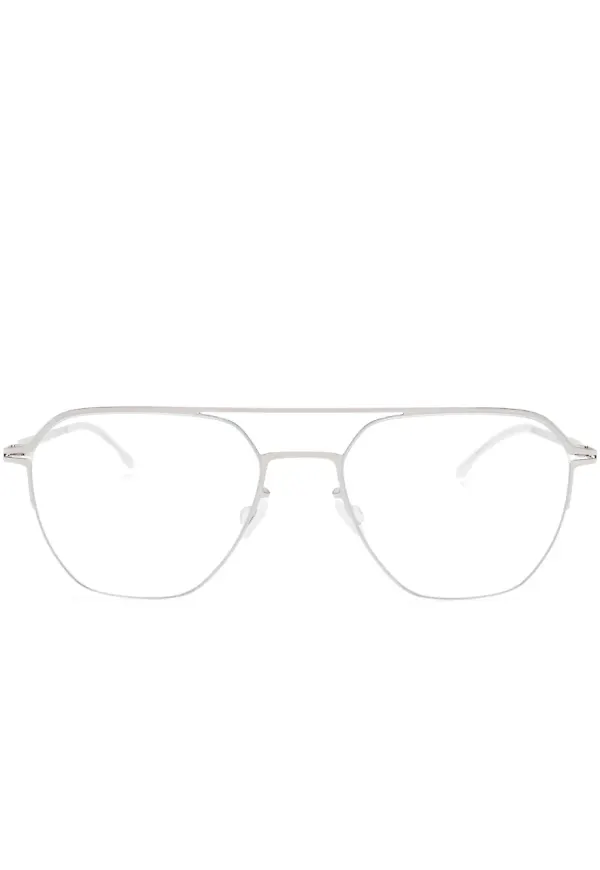 Mykita glasögon med dubbel näsbrygga - Silverfärgad