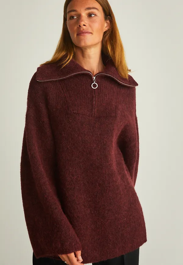 Mylene halfzip knit