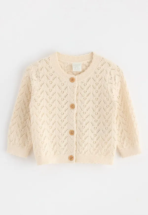 Mönsterstickad Cardigan