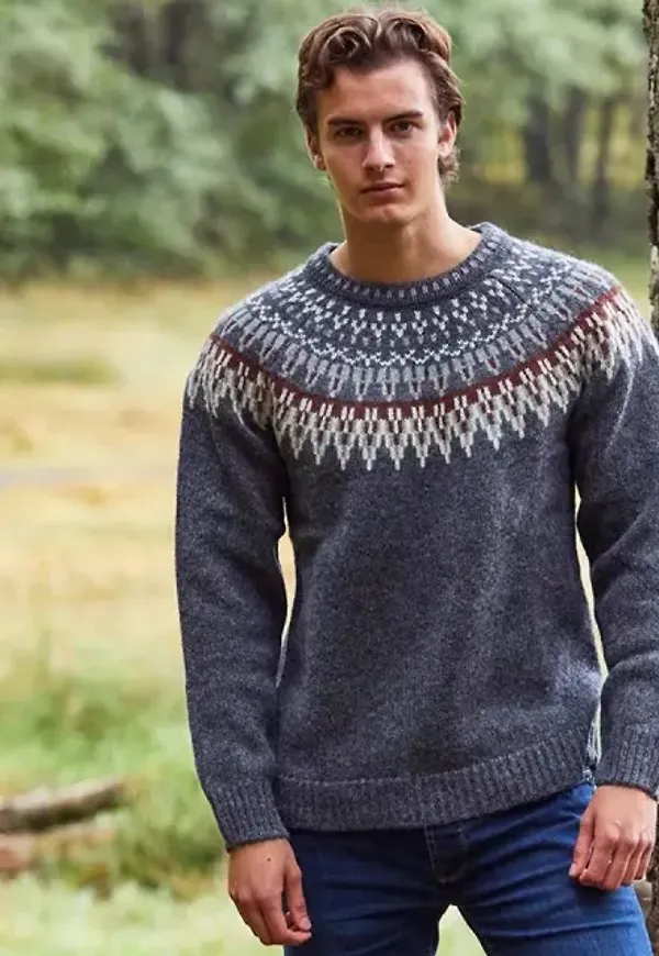 Mönsterstickad Jumper - Joe Grey
