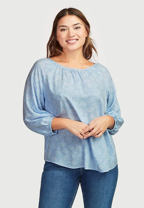 Mönstrad blus