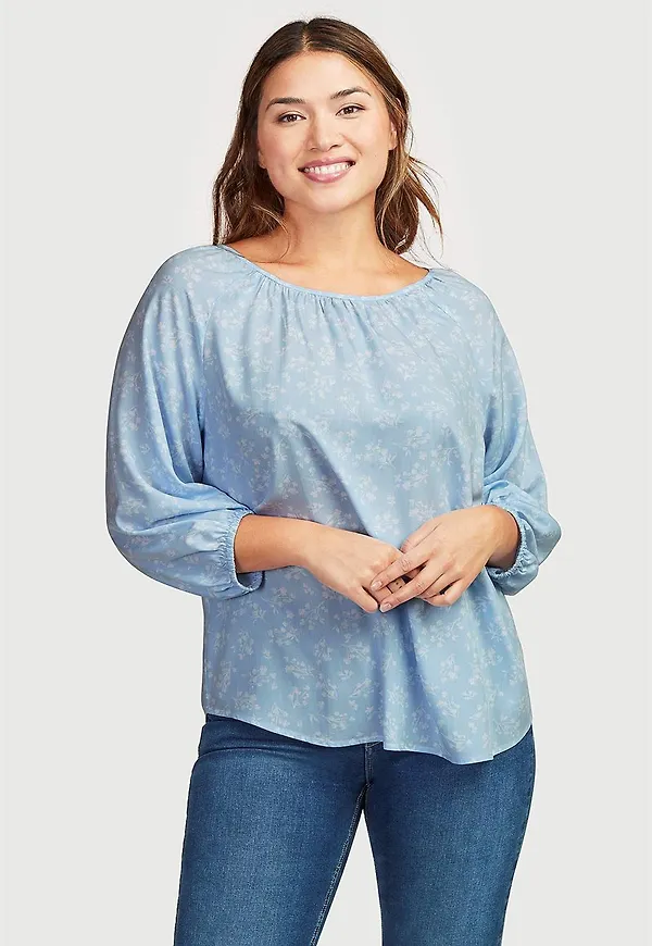 Mönstrad blus
