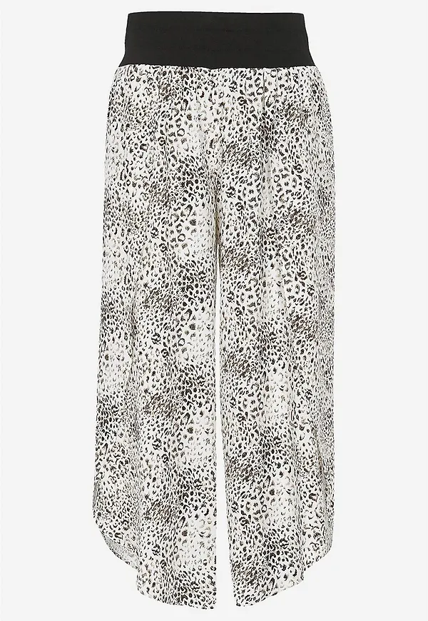 Mönstrad culottebyxa