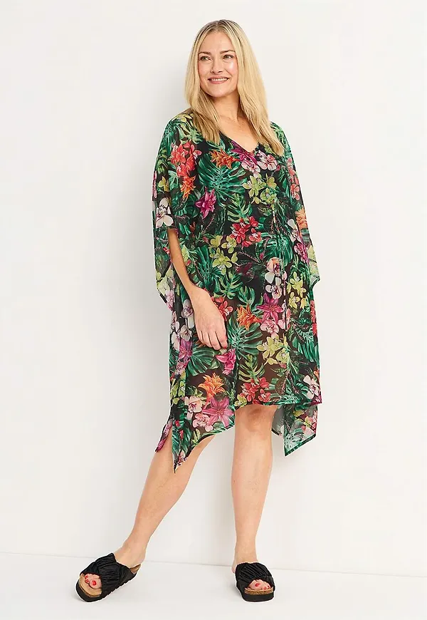 Mönstrad strandkaftan Kyoto