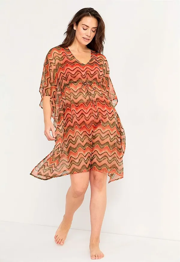 Mönstrad strandkaftan