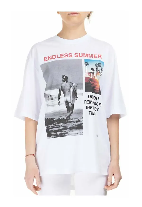 N21 T-shirt 1101 F091-6336 Bianco Vit, Dam