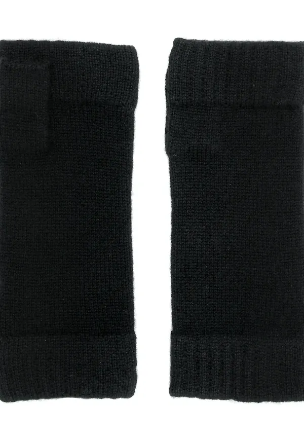 N.Peal stickade torgvantar - Svart
