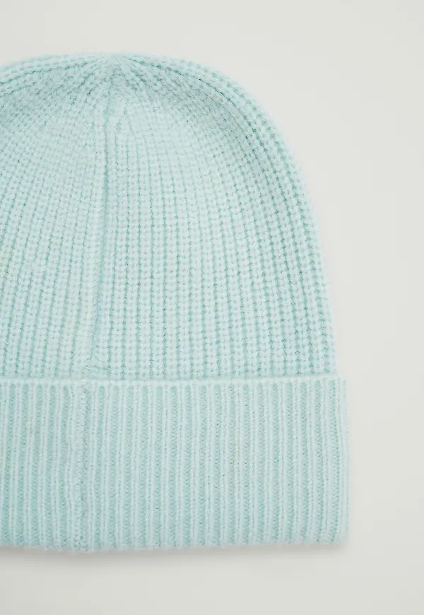 NA-KD Accessories Basic stickad beanie - Blue