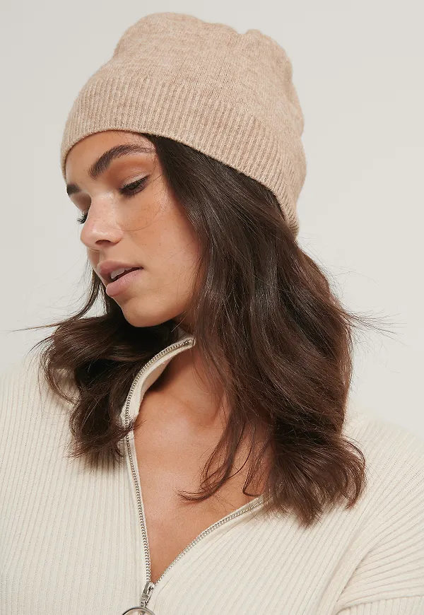 NA-KD Accessories Beanie - Beige