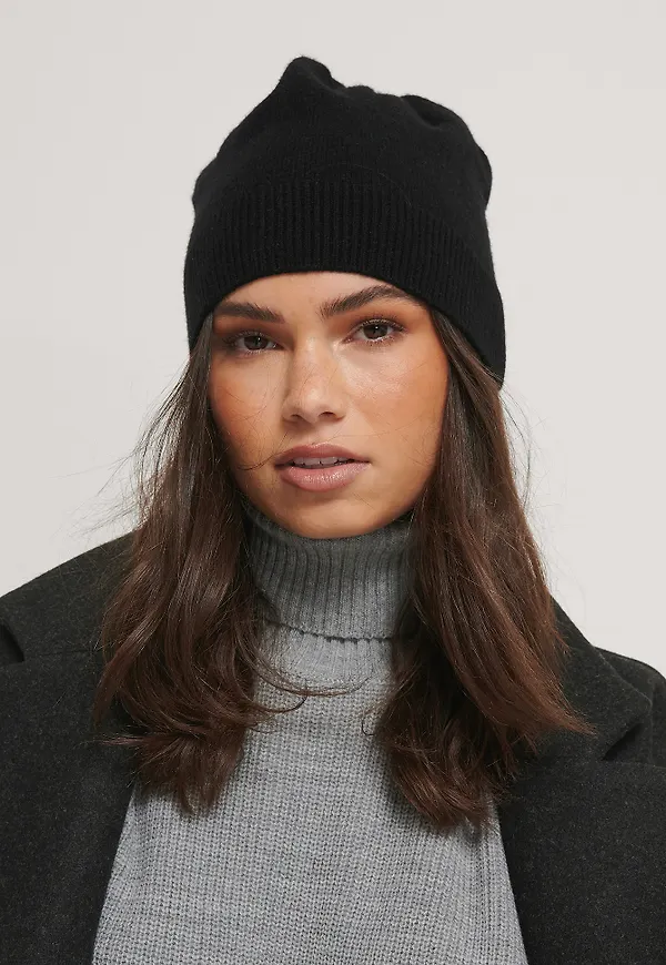 NA-KD Accessories Beanie - Black