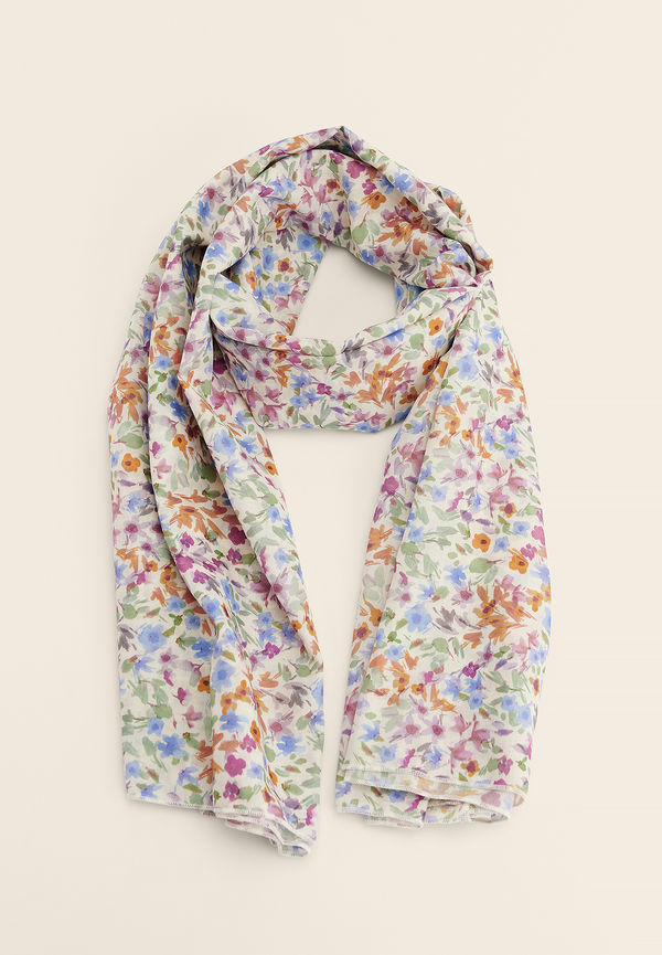 NA-KD Accessories Återvunnen sarong med tryck - Flower