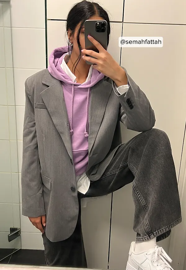 NA-KD Basic Bashoodie - Purple