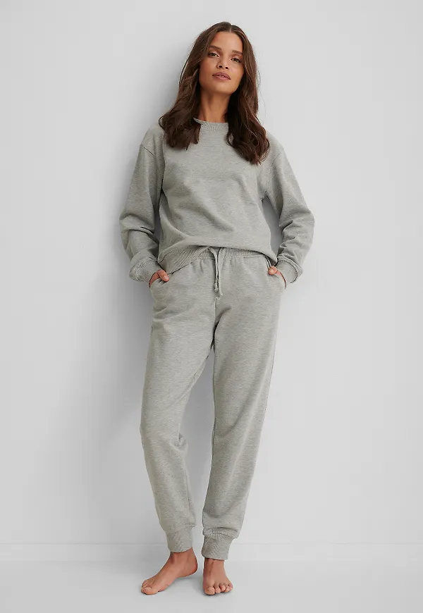 NA-KD Basic Bassweatpants - Grey