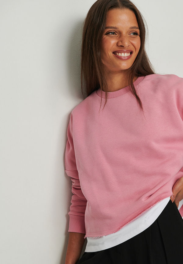 NA-KD Basic Ekologisk baströja - Pink