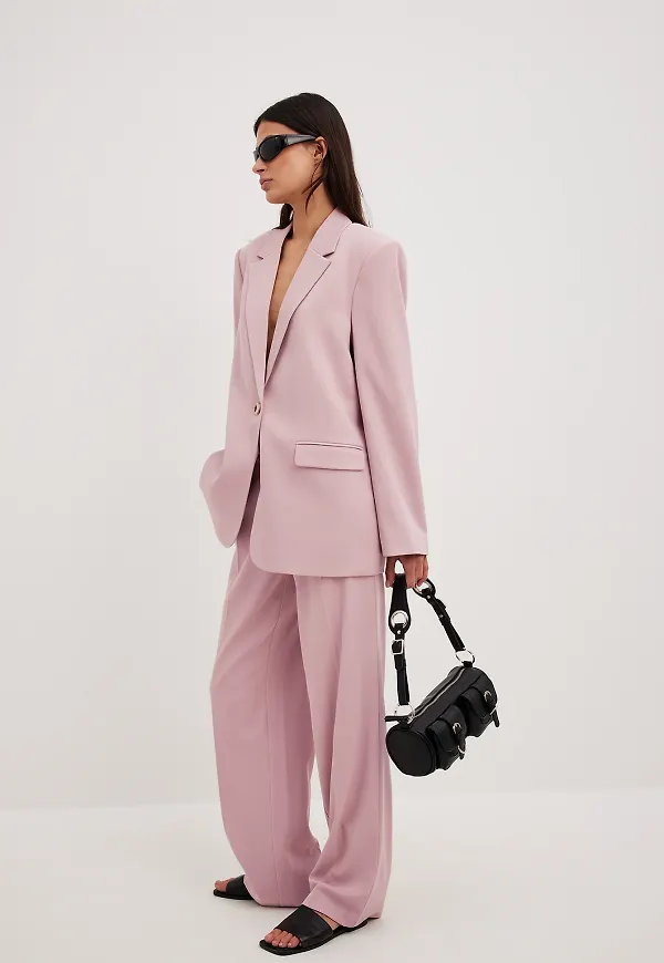 NA-KD Basic kostymbyxor - Pink