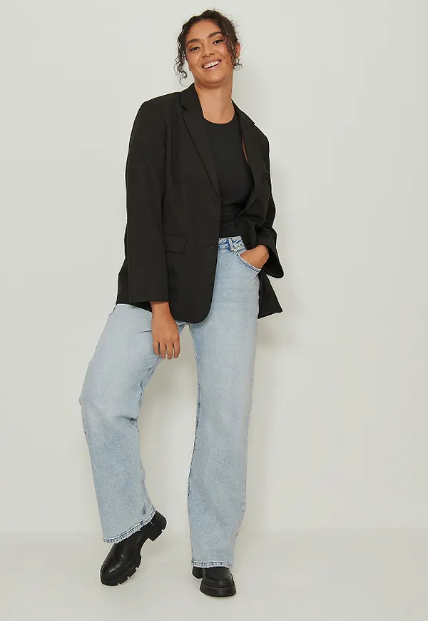 NA-KD Basic Linne Med Racerback - Black