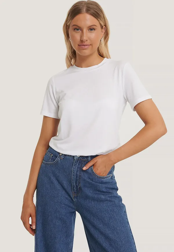 NA-KD Basic T-Shirt - White