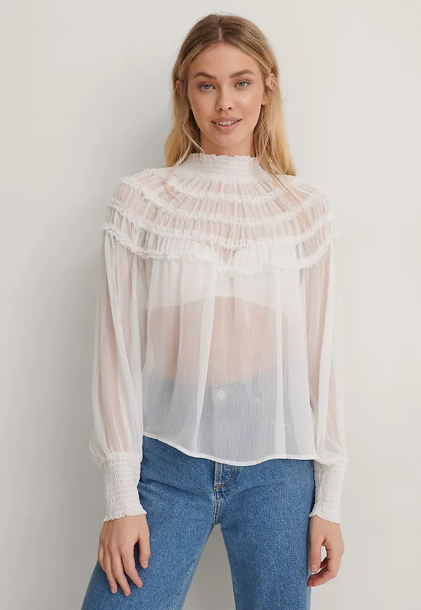 NA-KD Blus - White